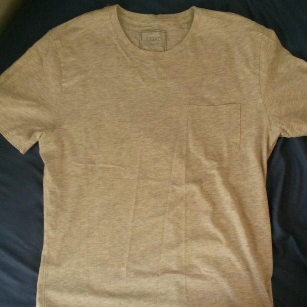 tan shirt
